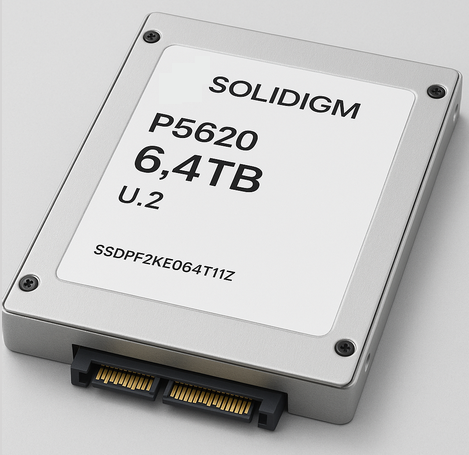 D7-P5620 6.4TB, 2.5in PCIe4.0 x4 TLC SSDPF2KE064T11Z硬盤