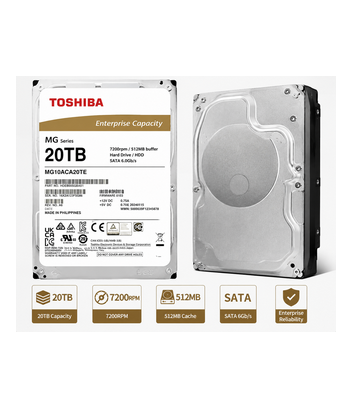 東芝 MG10ACA20TE 20TB 企業(yè)級(jí) SATA 數(shù)據(jù)中心硬盤